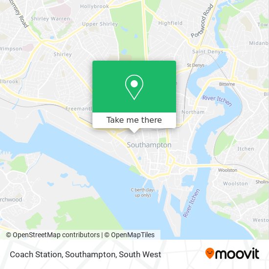 How to get to Coach Station, Southampton by Bus or Train?