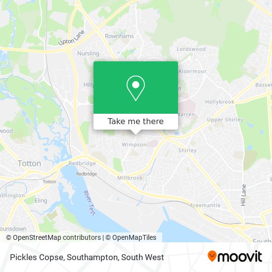 Pickles Copse, Southampton map