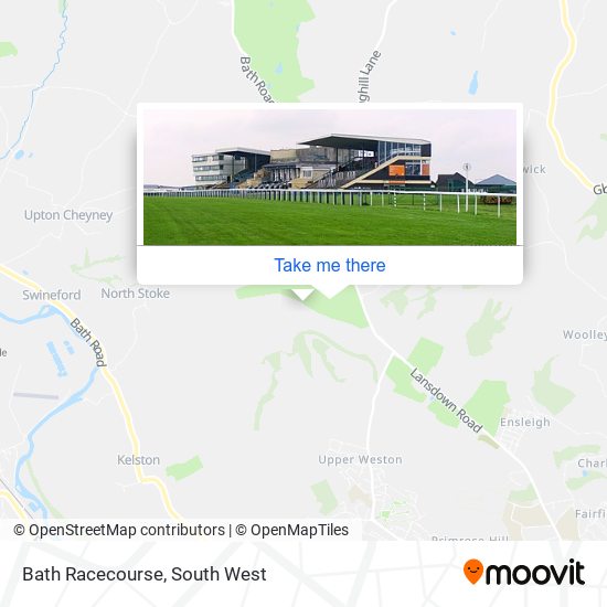 Bath Racecourse map