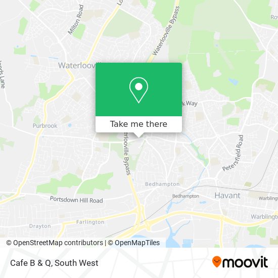 Cafe B & Q map