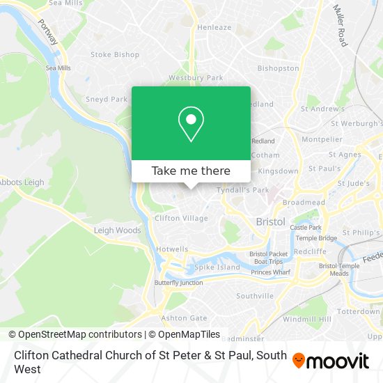 Clifton Cathedral Church of St Peter & St Paul map