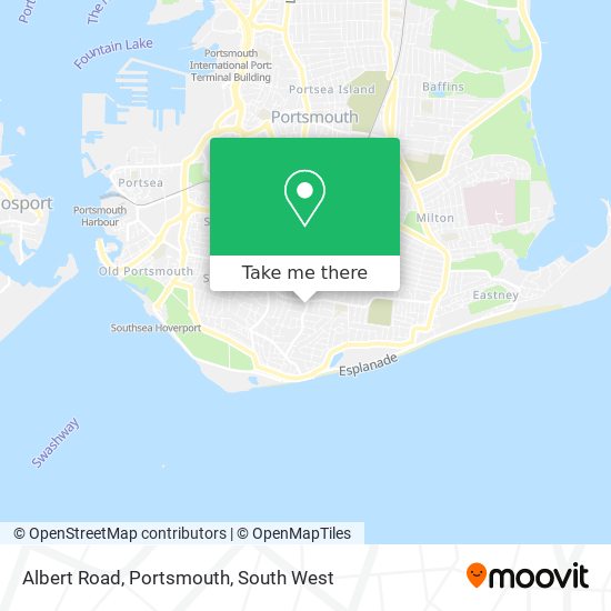 Albert Road, Portsmouth map