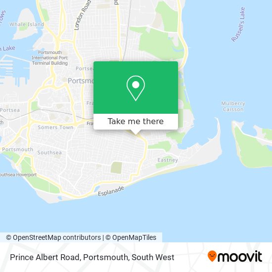 Prince Albert Road, Portsmouth map
