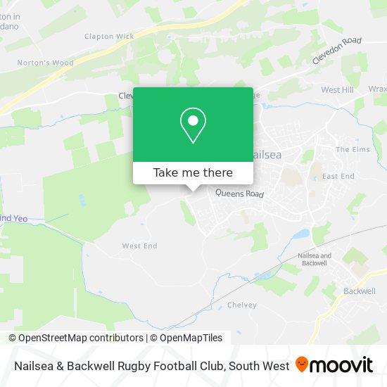 Nailsea & Backwell Rugby Football Club map