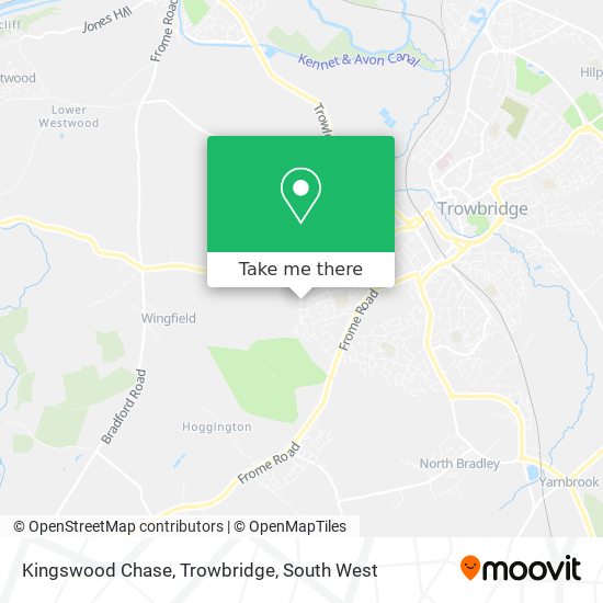 Kingswood Chase, Trowbridge map