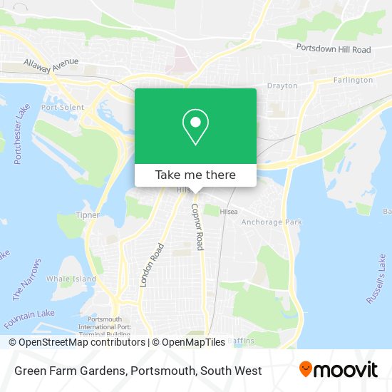 Green Farm Gardens, Portsmouth map