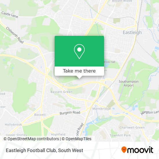 Eastleigh Football Club map