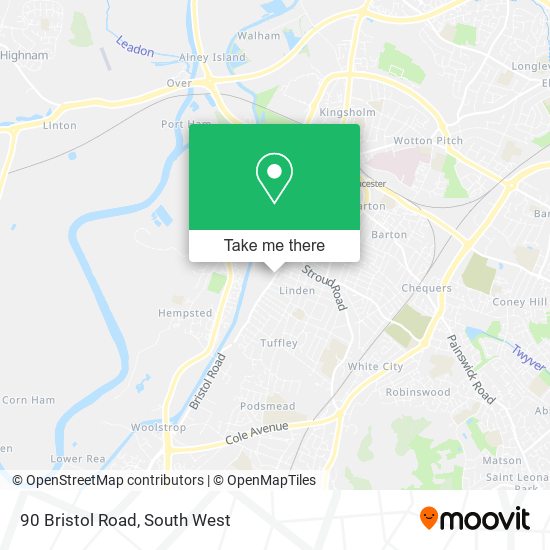 90 Bristol Road map