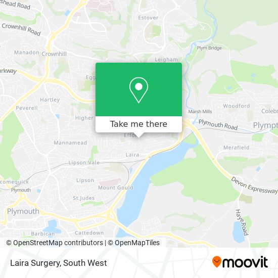 Laira Surgery map