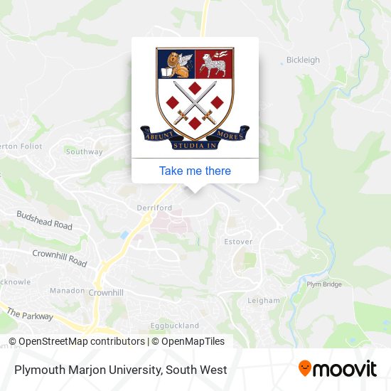 Plymouth Marjon University map