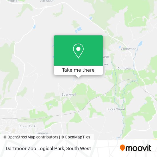 Dartmoor Zoo Logical Park map