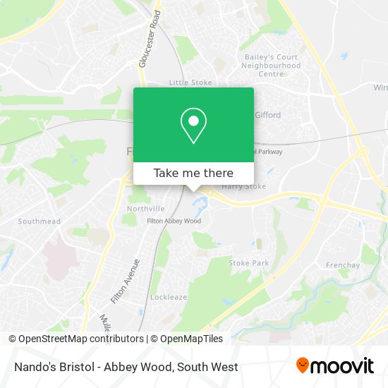 Nando's Bristol - Abbey Wood map