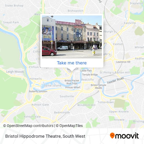 Bristol Hippodrome Theatre map