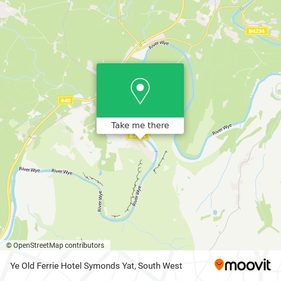 Ye Old Ferrie Hotel Symonds Yat map