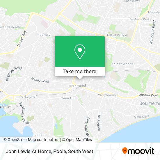 John Lewis At Home, Poole map
