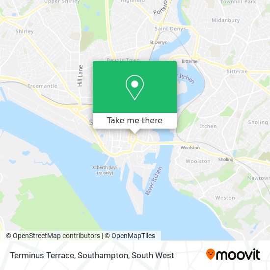 Terminus Terrace, Southampton map