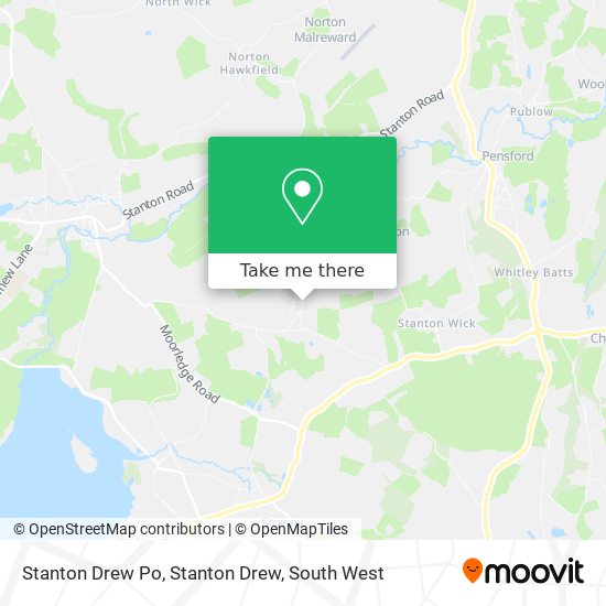 Stanton Drew Po, Stanton Drew map