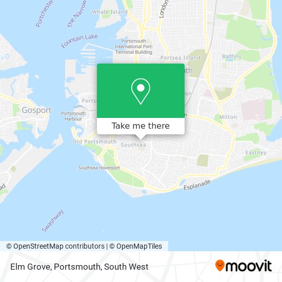 Elm Grove, Portsmouth map