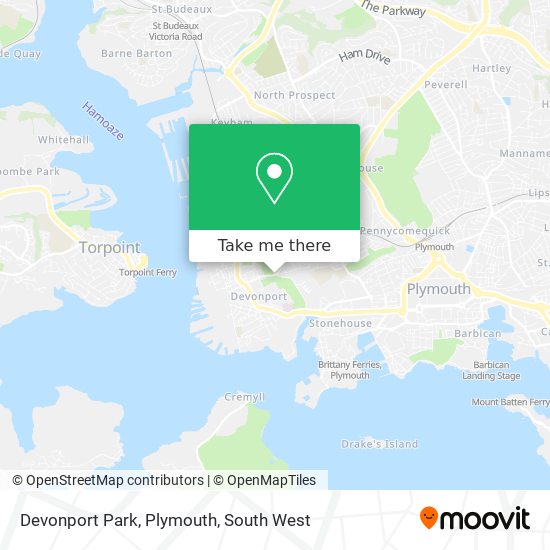 Devonport Park, Plymouth map