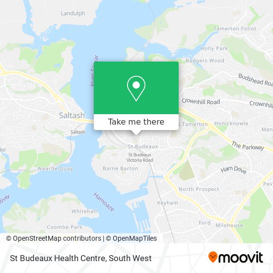 St Budeaux Health Centre map