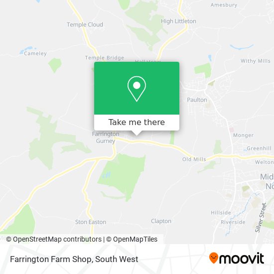 Farrington Farm Shop map