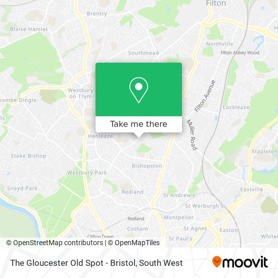 The Gloucester Old Spot - Bristol map