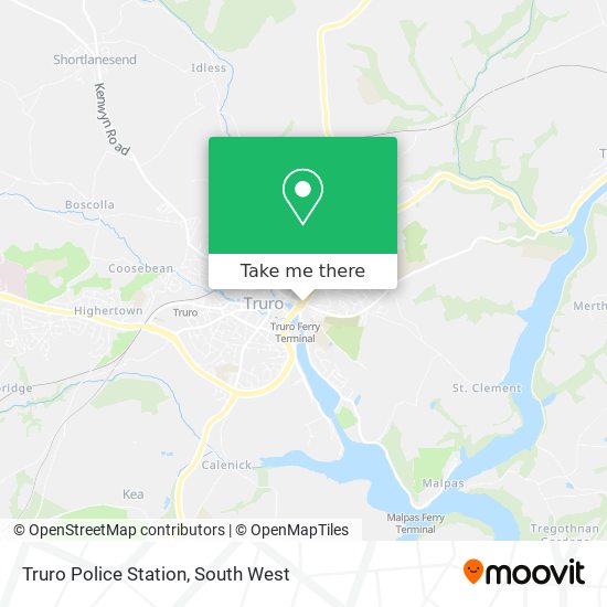 Truro Police Station map