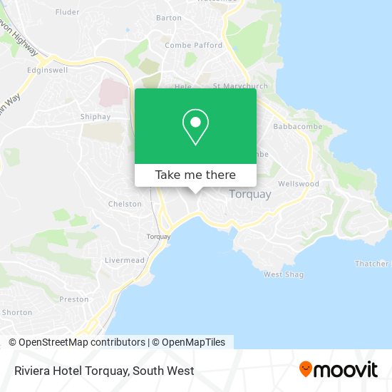 Riviera Hotel Torquay map