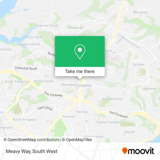 Meavy Way map