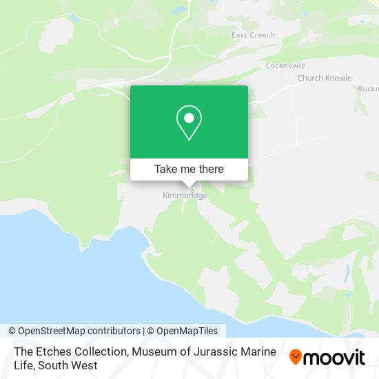 The Etches Collection, Museum of Jurassic Marine Life map