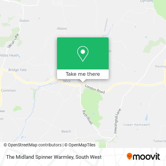 The Midland Spinner Warmley map