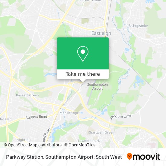 Parkway Station, Southampton Airport map