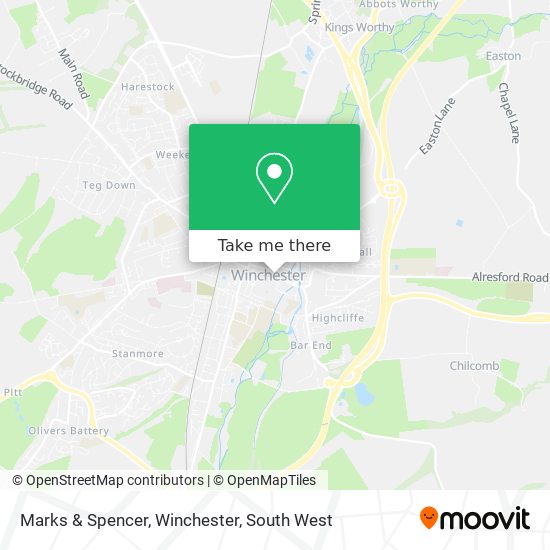 Marks & Spencer, Winchester map
