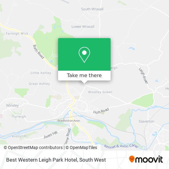 Best Western Leigh Park Hotel map