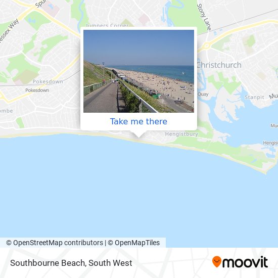 Southbourne Beach map