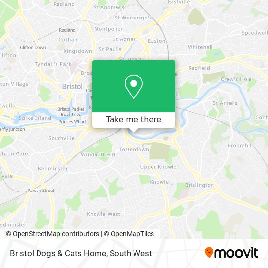 Bristol Dogs & Cats Home map