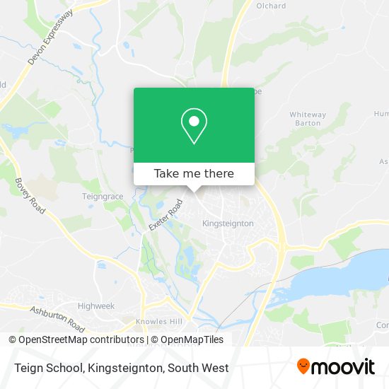 Teign School, Kingsteignton map