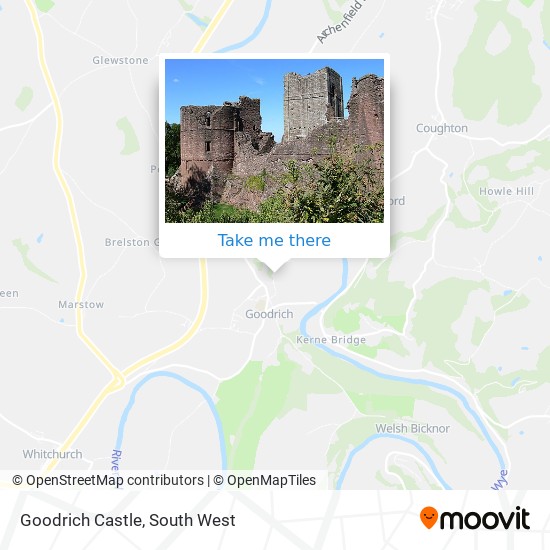 Goodrich Castle map