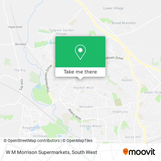 W M Morrison Supermarkets map