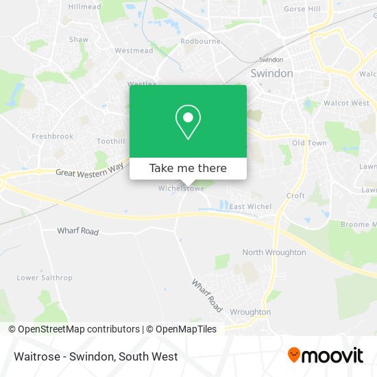 Waitrose - Swindon map