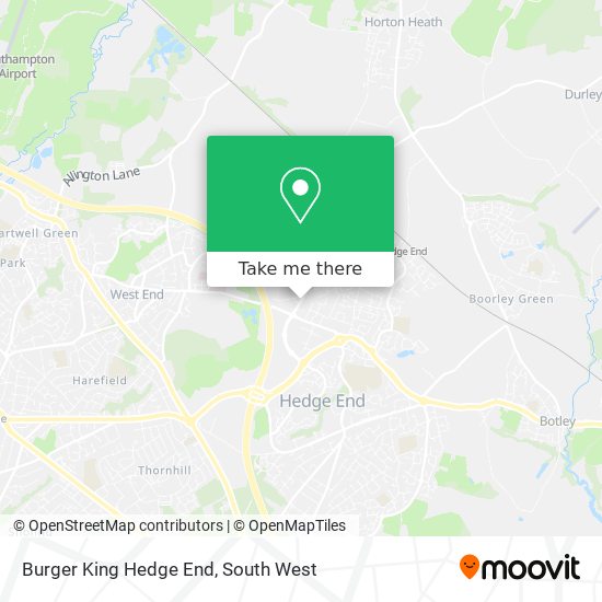 Burger King Hedge End map