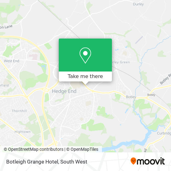 Botleigh Grange Hotel map