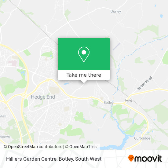 Hilliers Garden Centre, Botley map