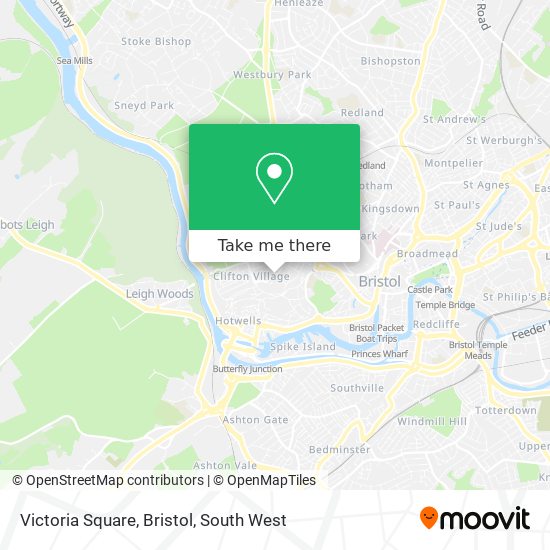 Victoria Square, Bristol map