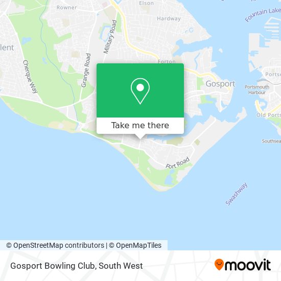 Gosport Bowling Club map