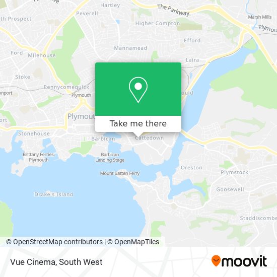 Vue Cinema map