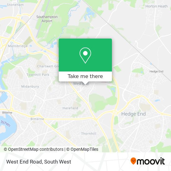 West End Road map