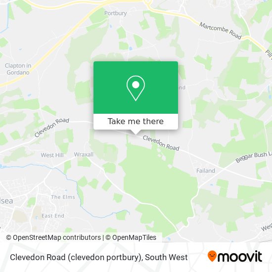 Clevedon Road (clevedon portbury) map