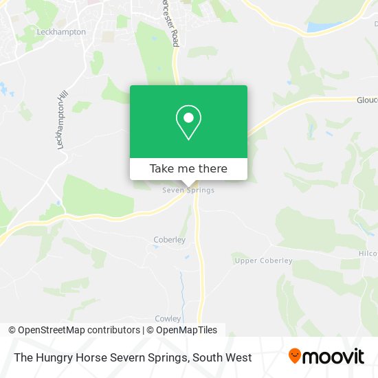 The Hungry Horse Severn Springs map