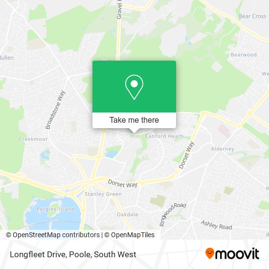 Longfleet Drive, Poole map